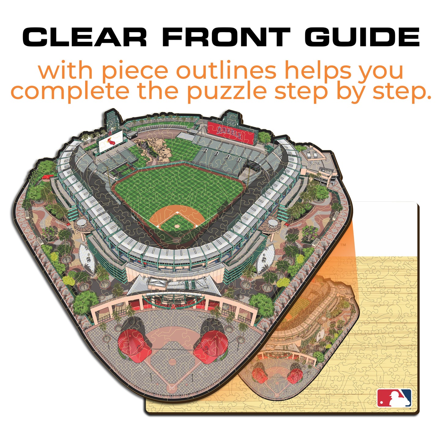 Los Angeles Dodgers™ Angel Stadium Wooden Puzzle