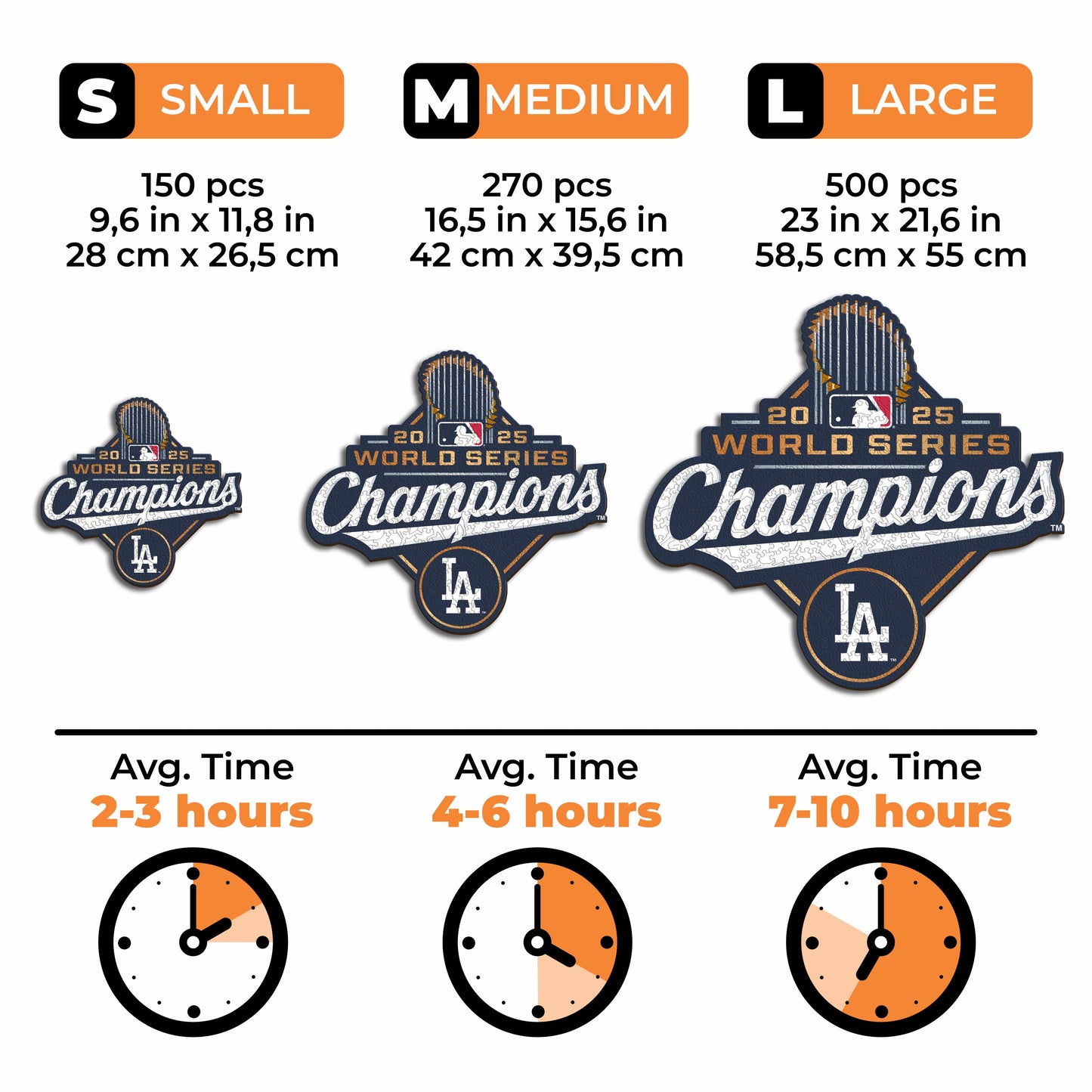 Los Angeles Dodgers™ 2025 World Series Wooden Puzzle