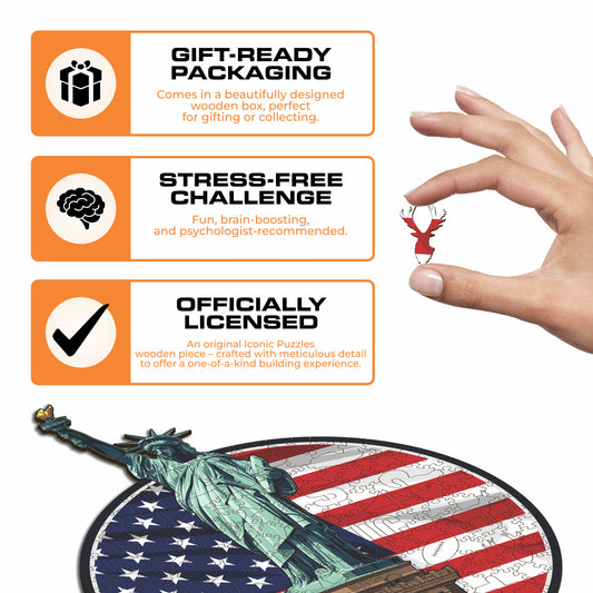 Statue of Liberty - Wooden Puzzle