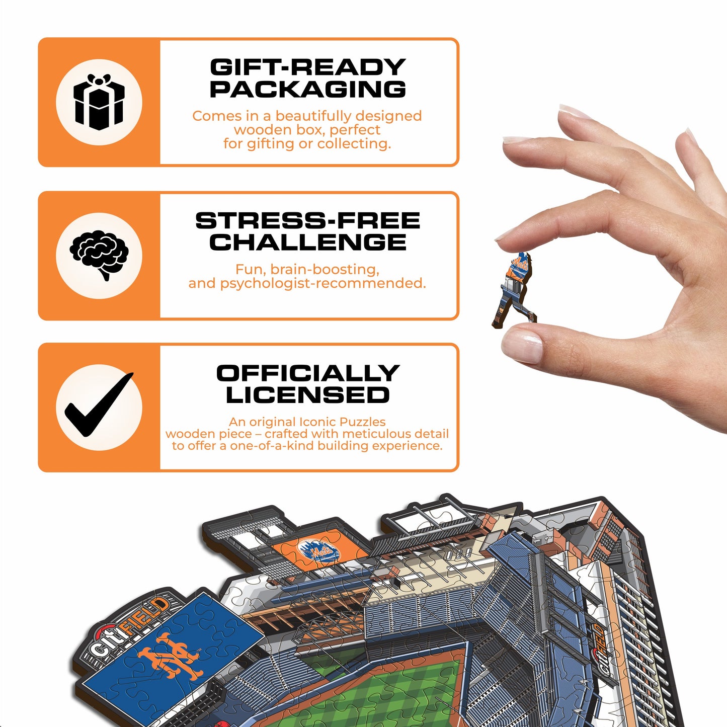 New York Mets™ Citi Field Wooden Puzzle