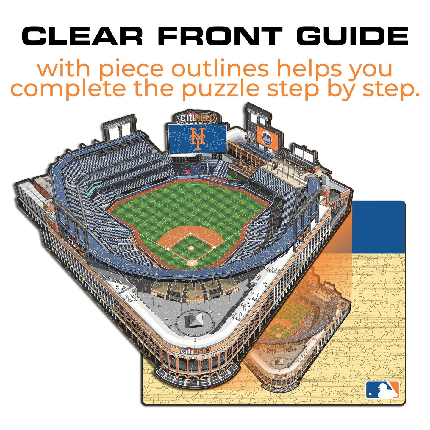 New York Mets™ Citi Field Wooden Puzzle