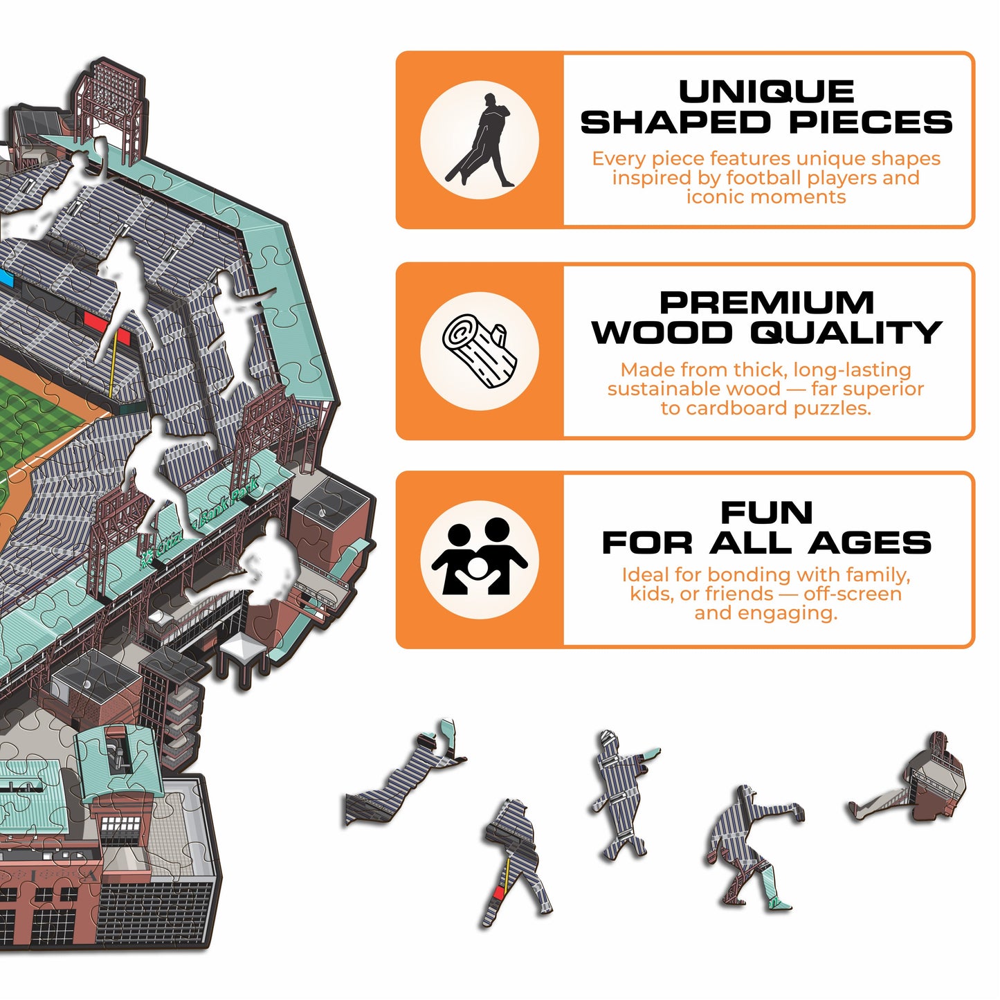 Philadelphia Phillies™ Citizens Bank Park Wooden Puzzle