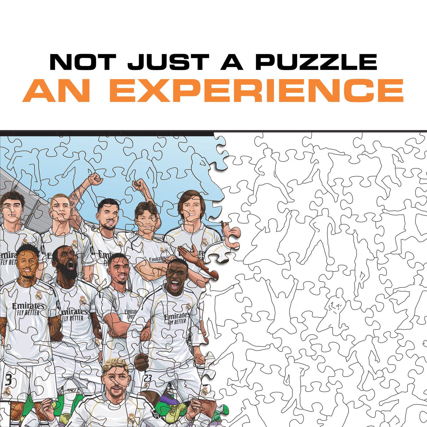 Real Madrid CF® 25/26 Team - Wooden Puzzle