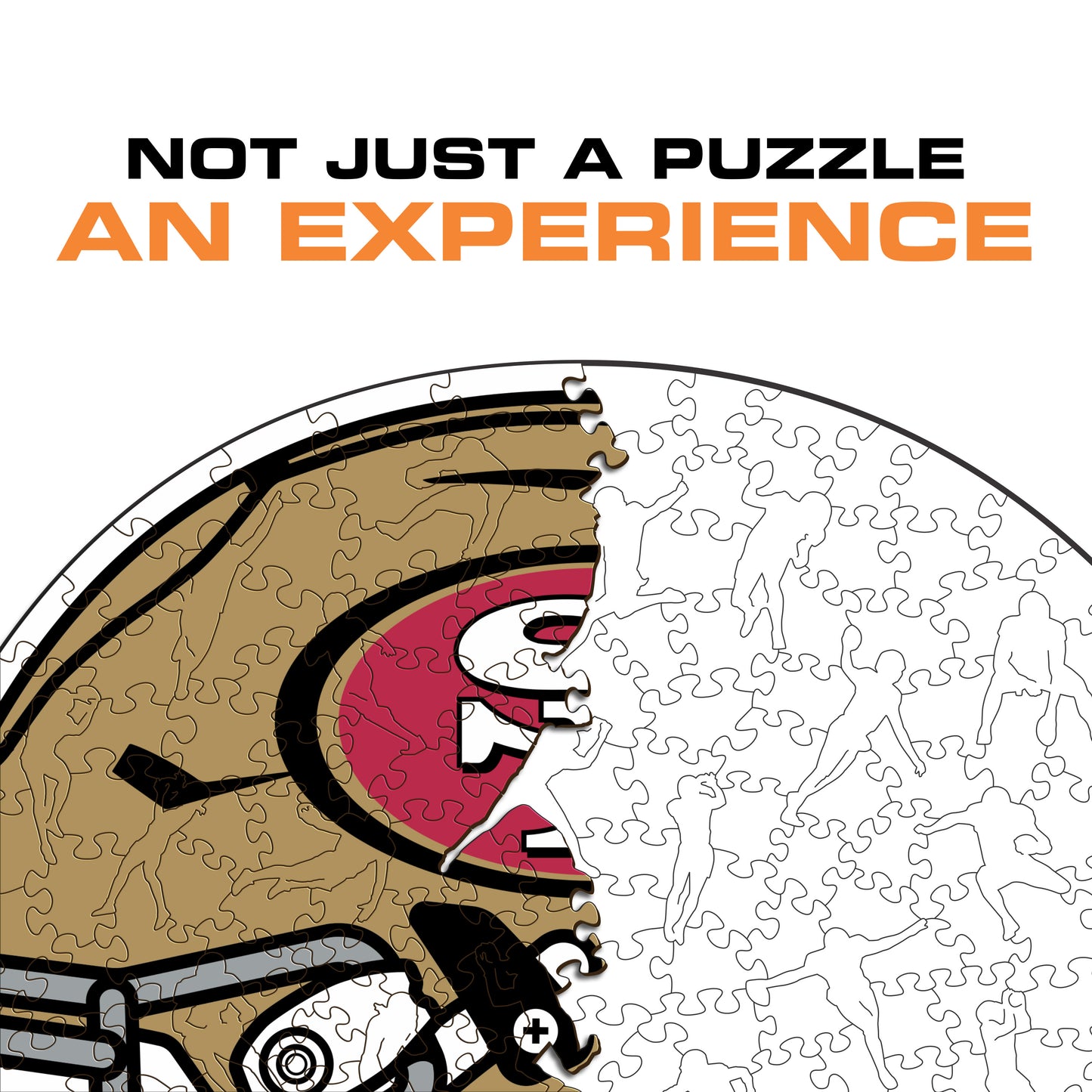 San Francisco 49ers™ Helmet - Wooden Puzzle