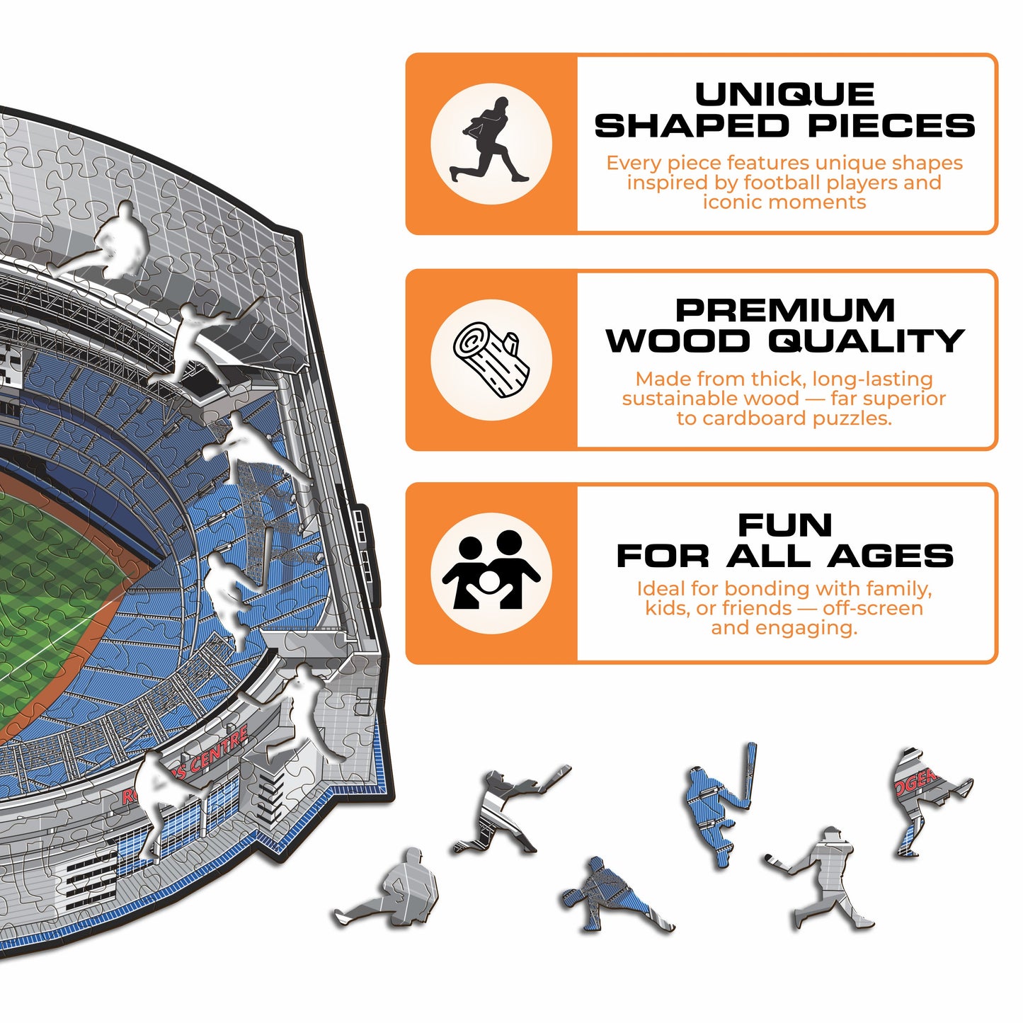 Toronto Blue Jays™ Rogers Centre Wooden Puzzle