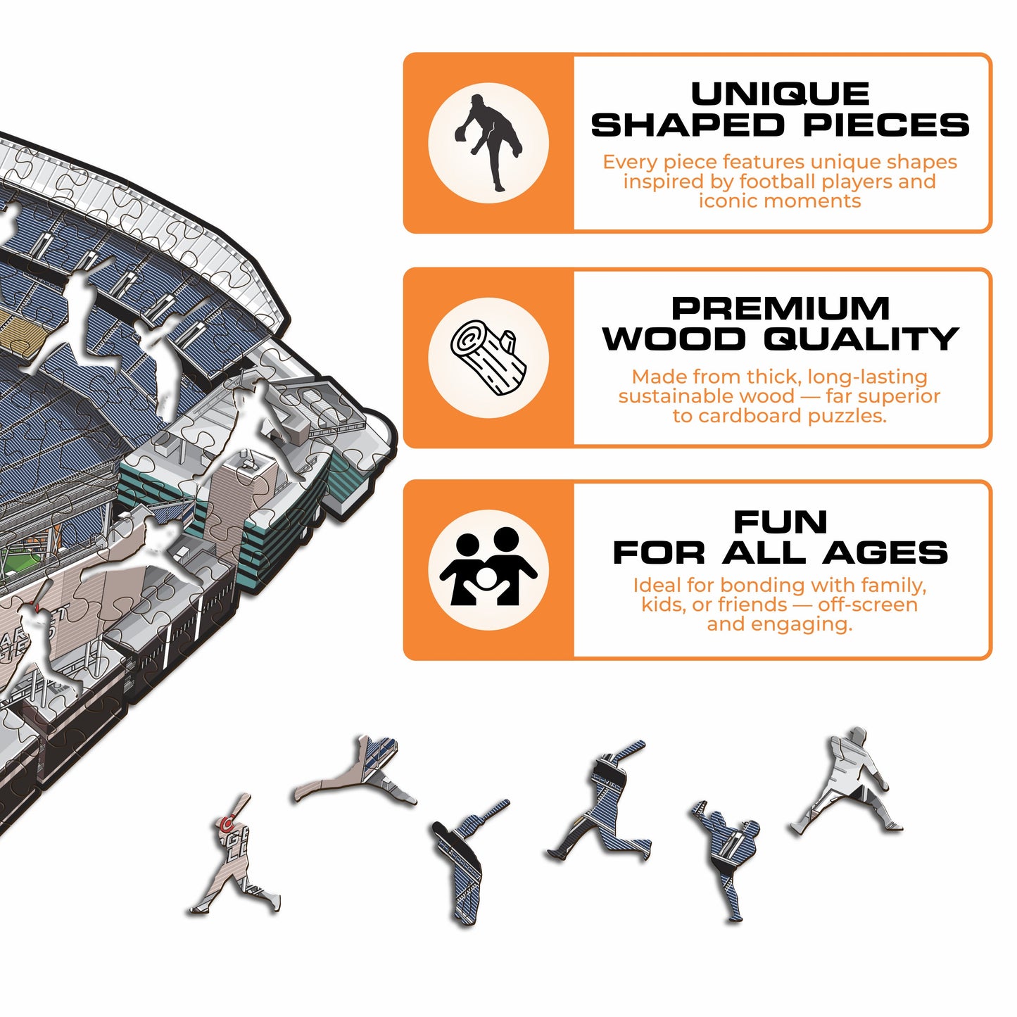 Minnesota Twins™ Target Field Wooden Puzzle