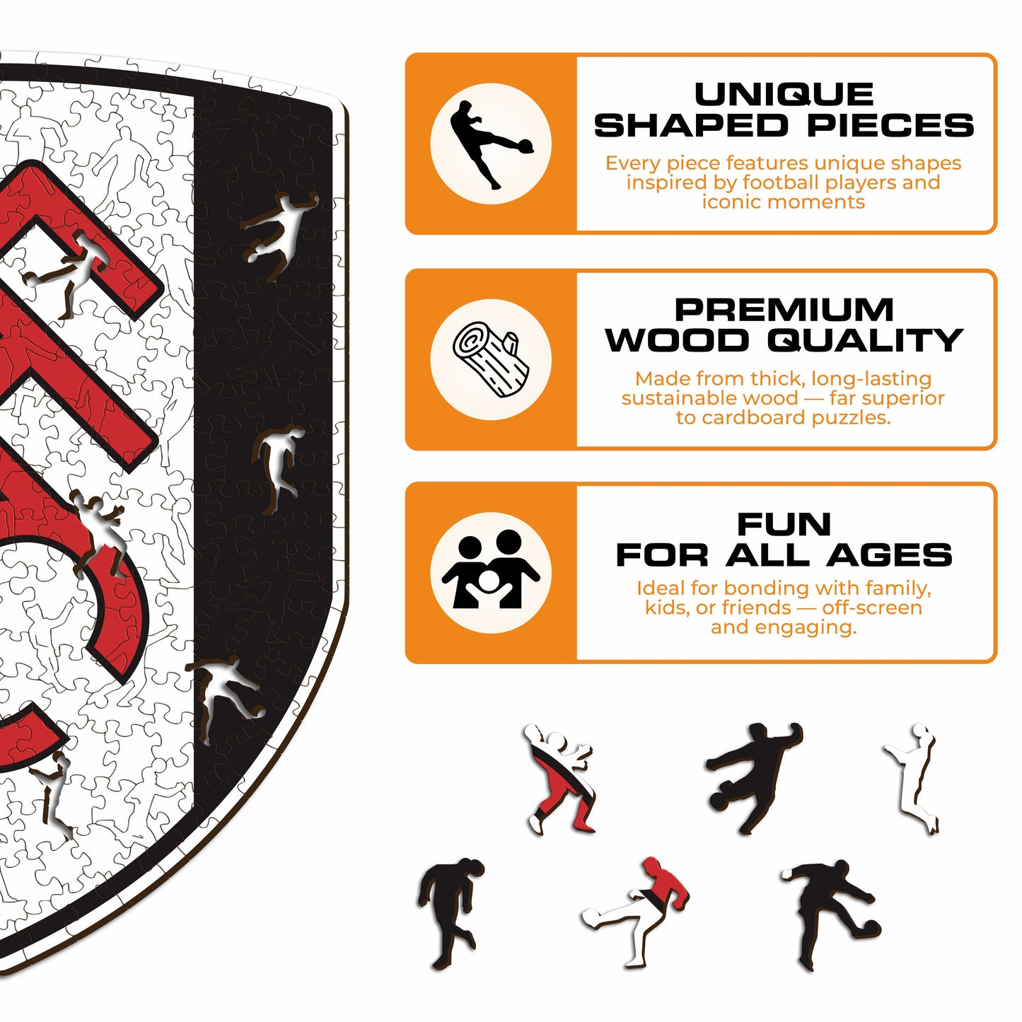 Fulham FC® Logo - Wooden Puzzle