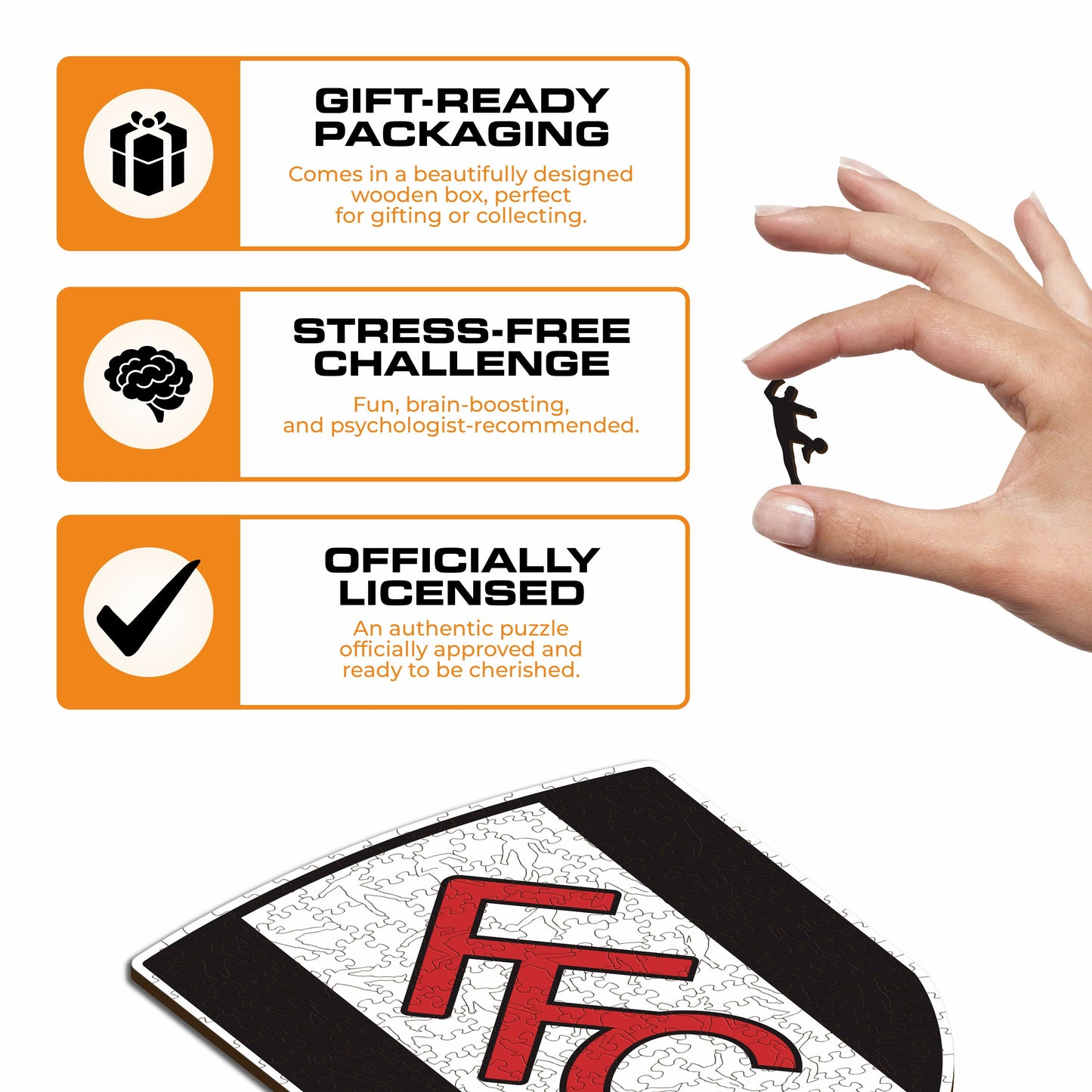 Fulham FC® Logo - Wooden Puzzle