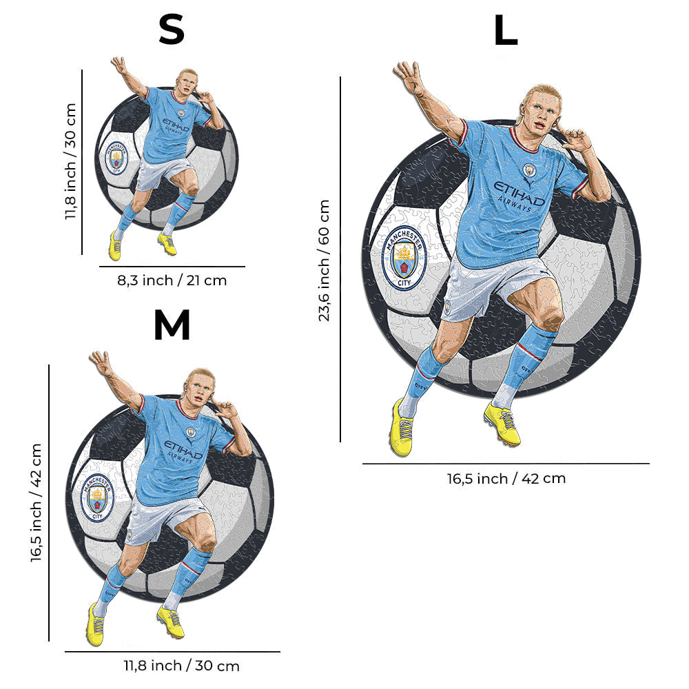 3 PACK Manchester City FC® Crest + Haaland + Etihad Stadium