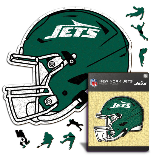 New York Jets™ Helmet - Wooden Puzzle