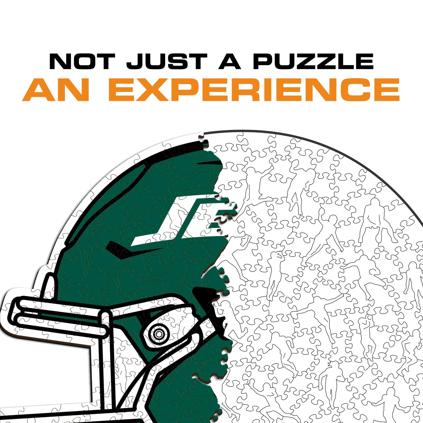 New York Jets™ Helmet - Wooden Puzzle