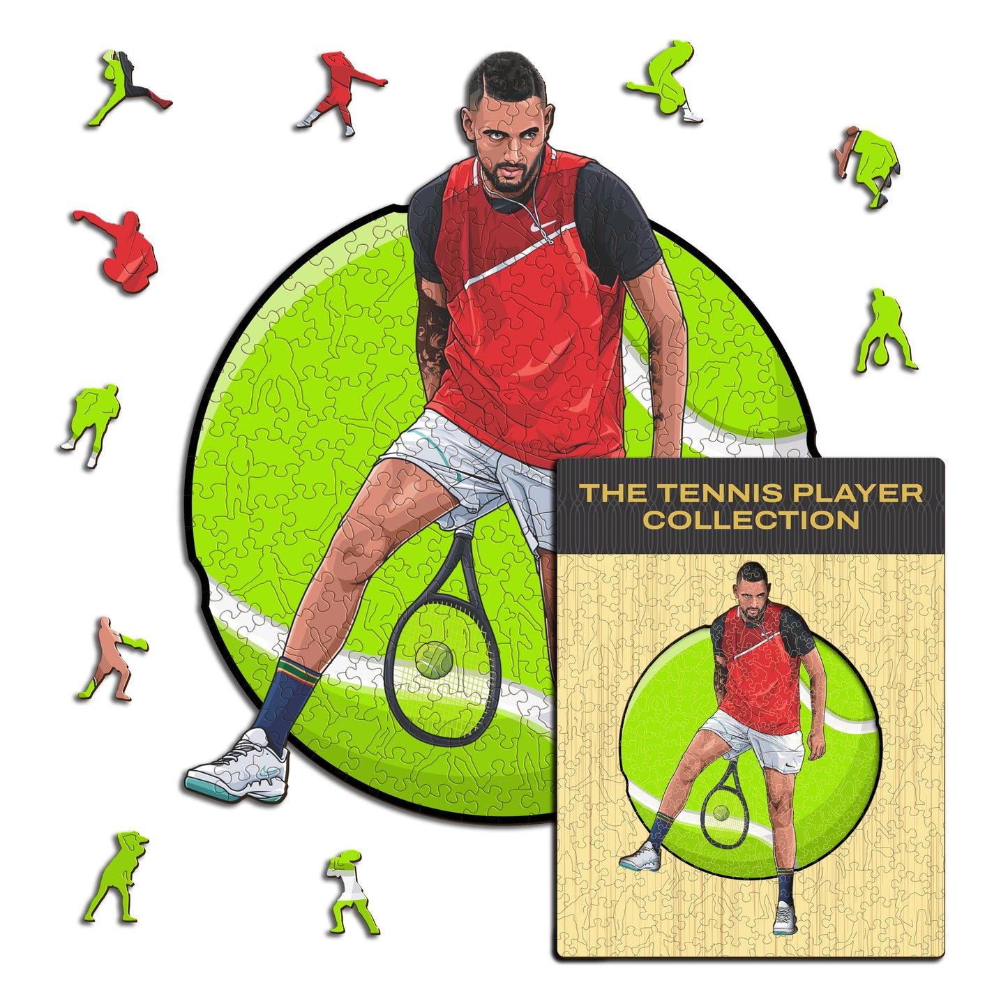Nick Kyrgios - Wooden Puzzle