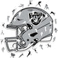 Las Vegas Raiders™ Helmet - Wooden Puzzle