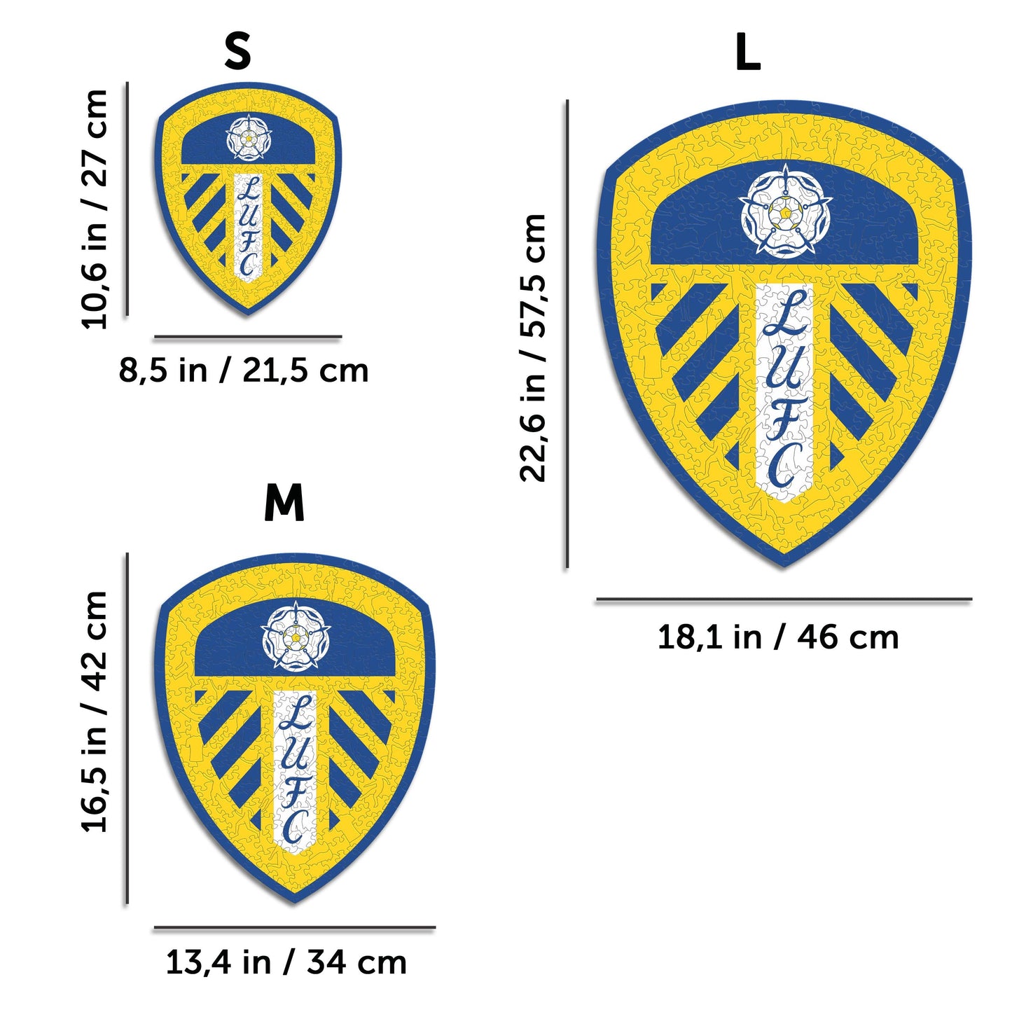 Leeds United FC® Crest - Wooden Puzzle