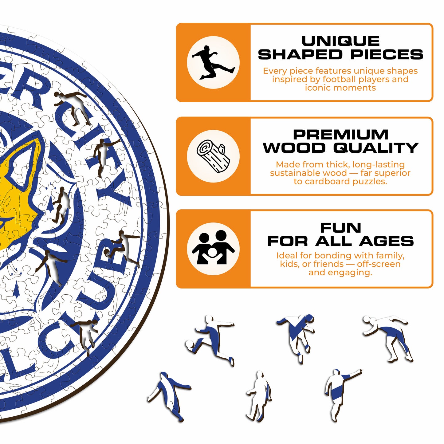 Leicester City FC® Crest - Wooden Puzzle