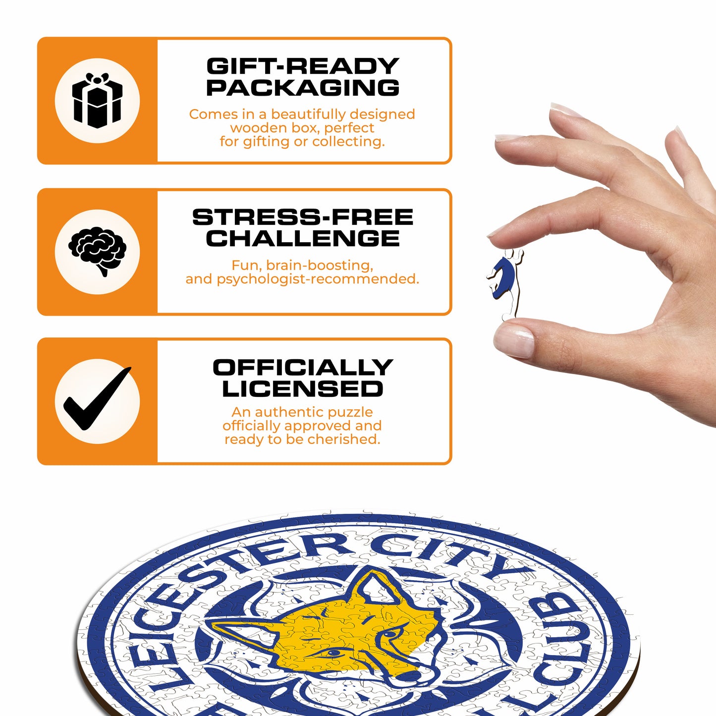 Leicester City FC® Crest - Wooden Puzzle