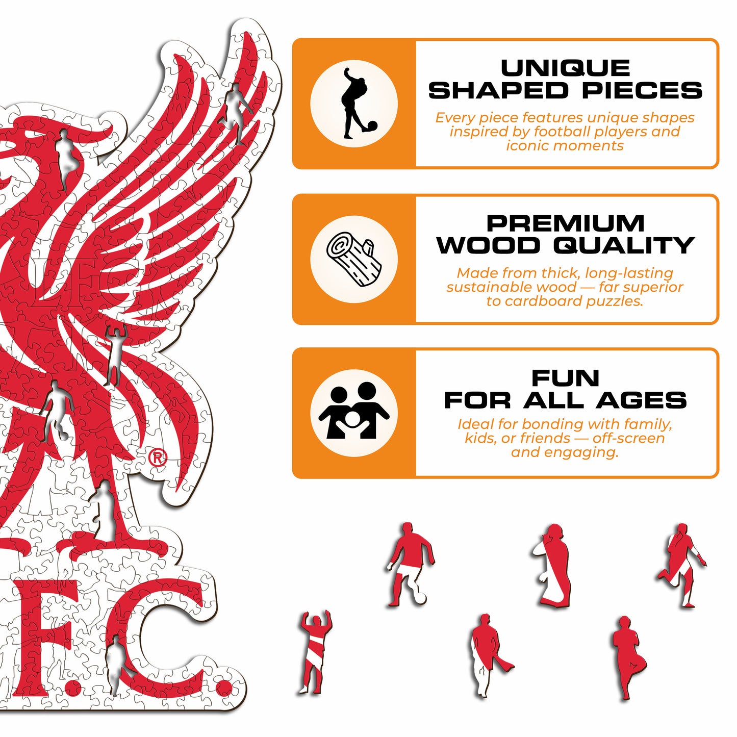 Liverpool FC® Liver Bird Crest - Wooden Puzzle