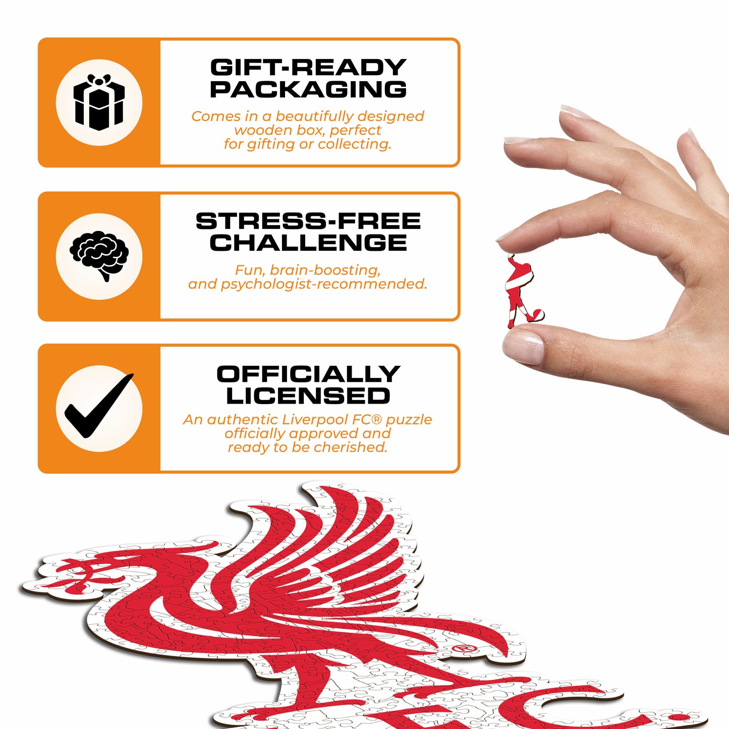 Liverpool FC® Liver Bird Crest - Wooden Puzzle