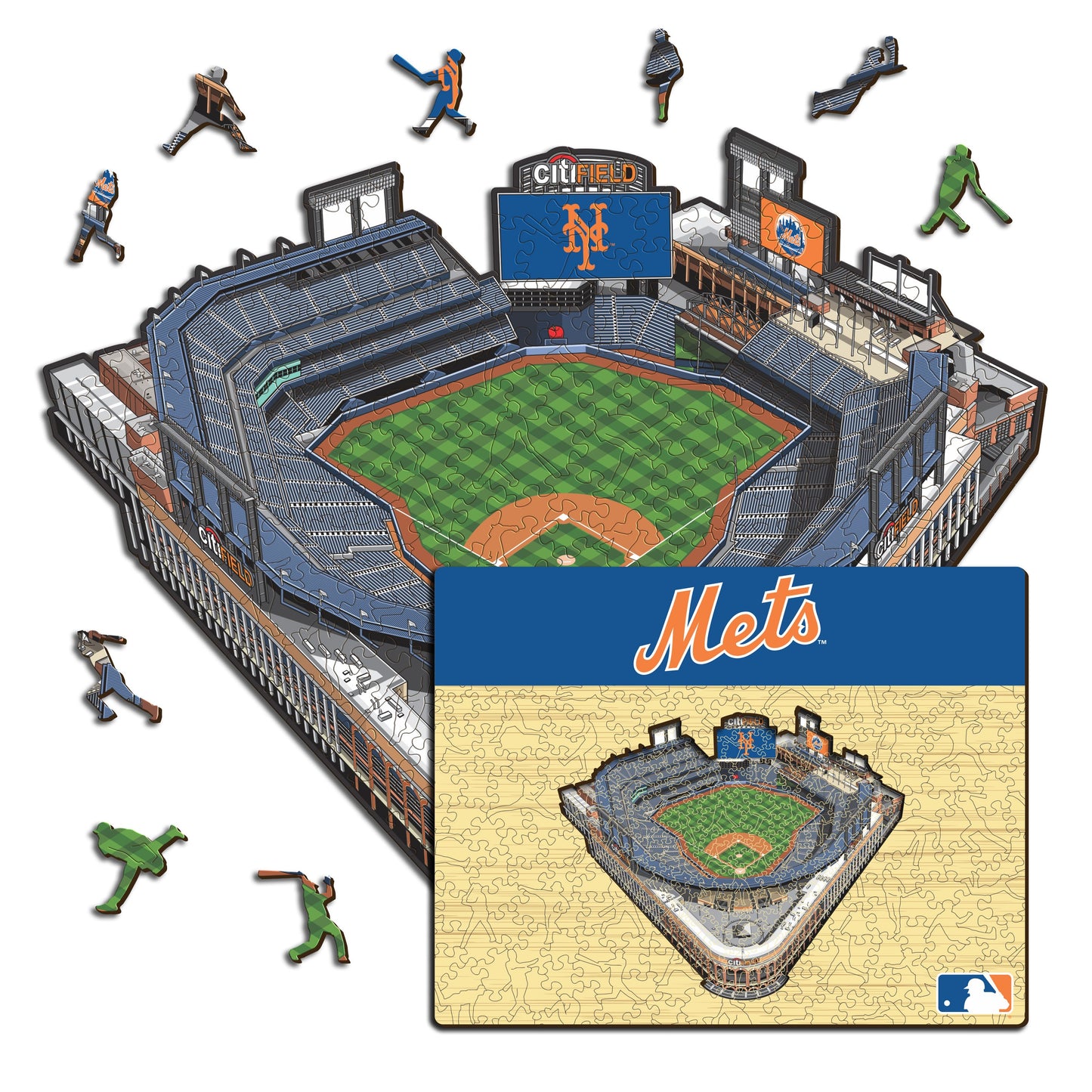 New York Mets™ Citi Field Wooden Puzzle