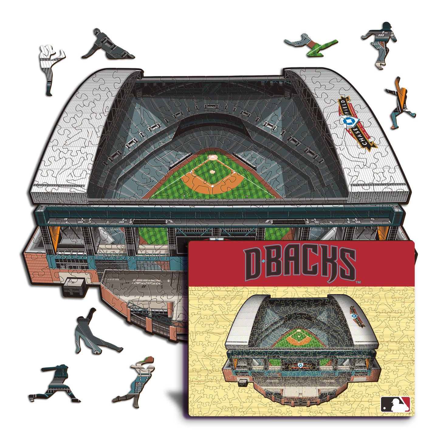 Arizona Diamondbacks™ Chase Field Wooden Puzzle
