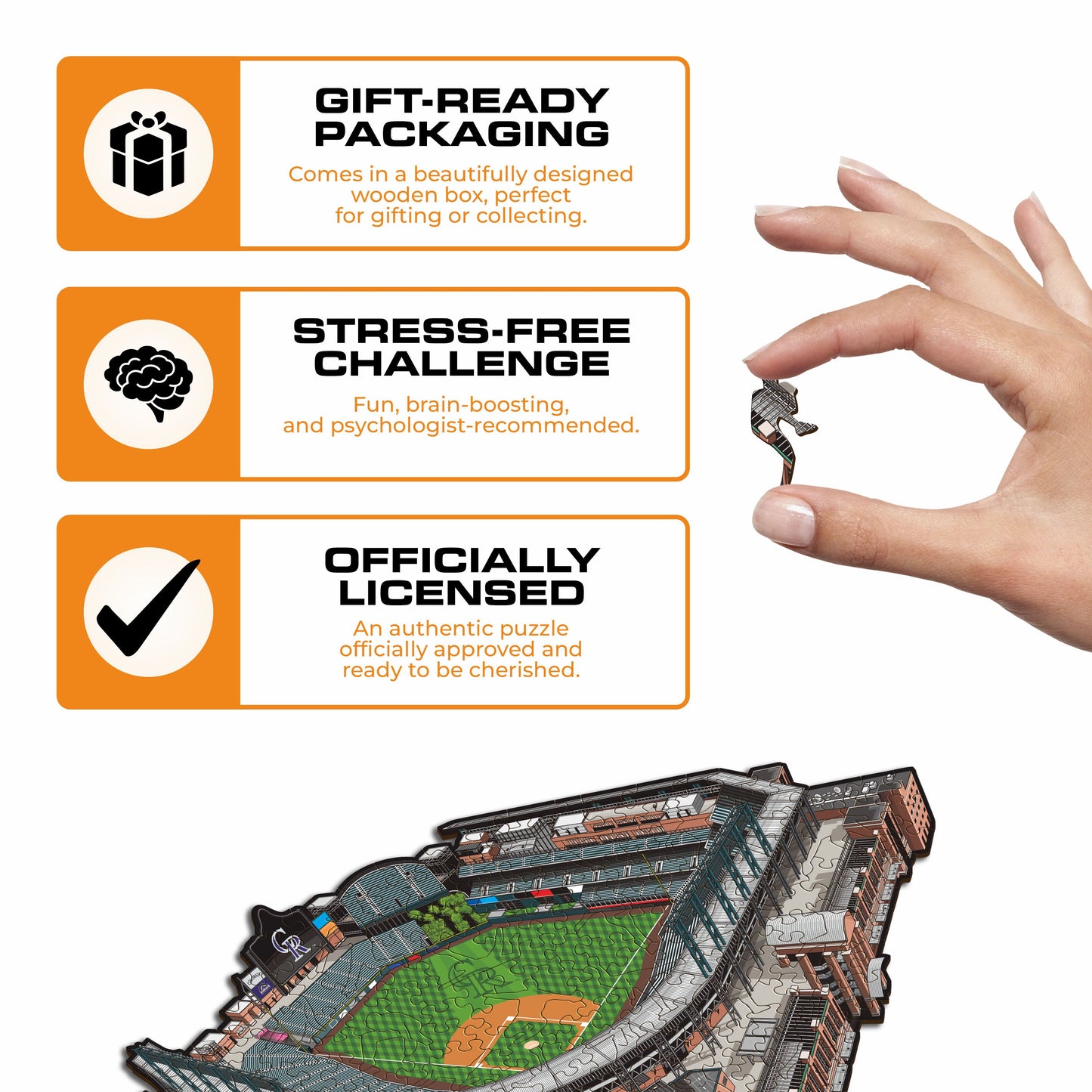 Colorado Rockies™ Coors Field Wooden Puzzle