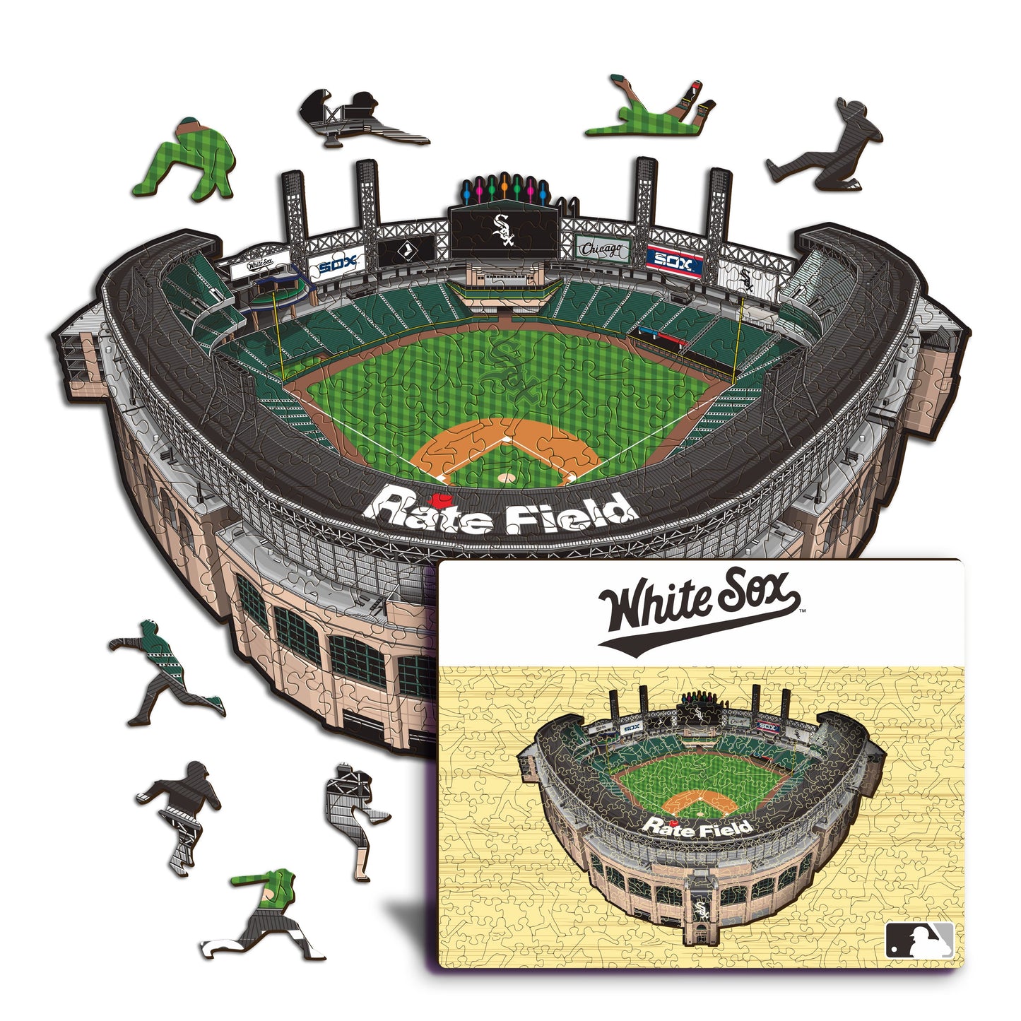 Chicago White Sox™ Rate Field Wooden Puzzle