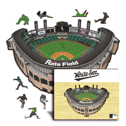 Chicago White Sox™ Rate Field Wooden Puzzle