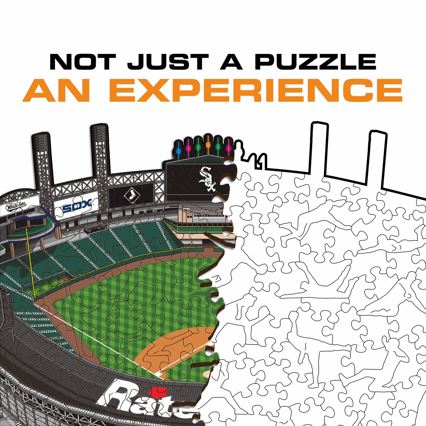 Chicago White Sox™ Rate Field Wooden Puzzle