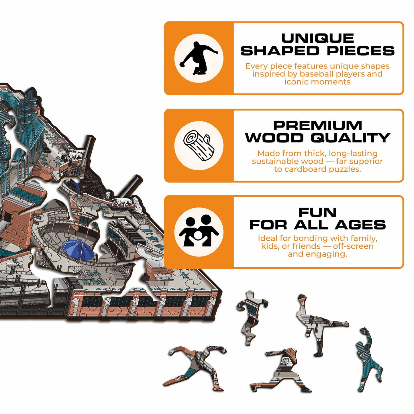 Detroit Tigers™ Comerica Park Wooden Puzzle