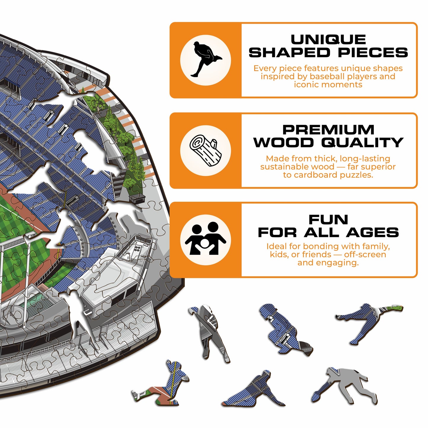 Kansas City Royals™ Kauffman Stadium Wooden Puzzle
