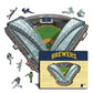 Milwaukee Brewers™ American Family Field Wooden Puzzle