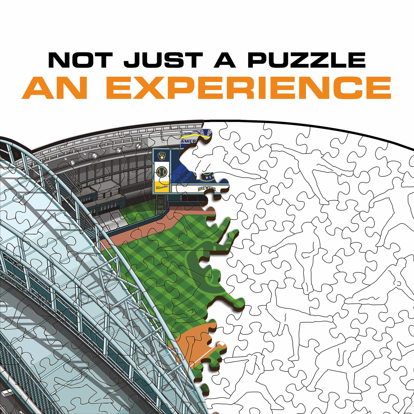 Milwaukee Brewers™ American Family Field Wooden Puzzle