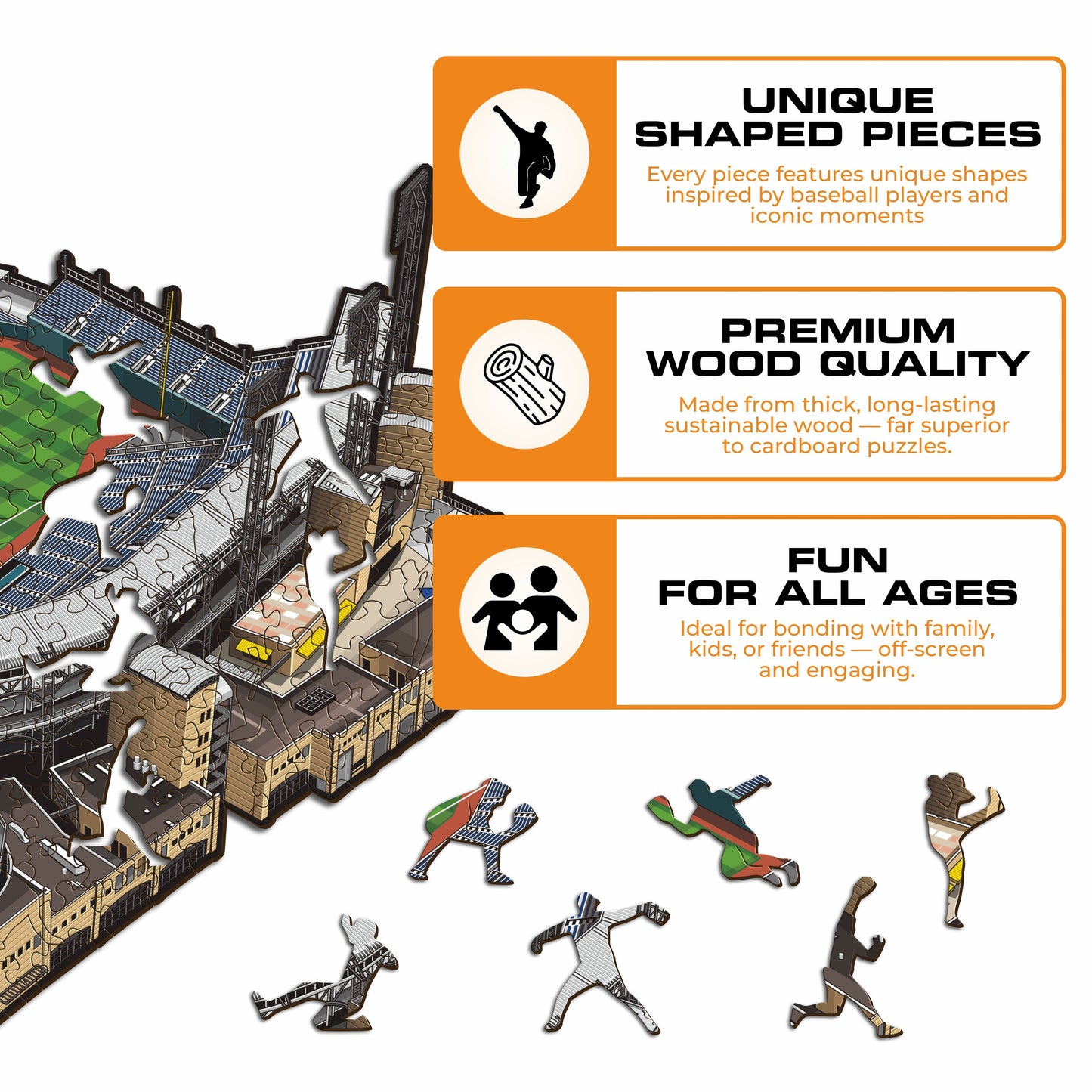 Pittsburgh Pirates™ PNC Park Wooden Puzzle