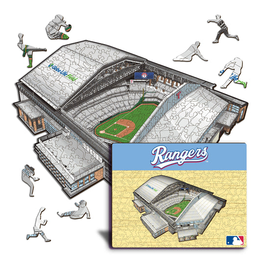 Texas Rangers™ Globe Life Field Wooden Puzzle