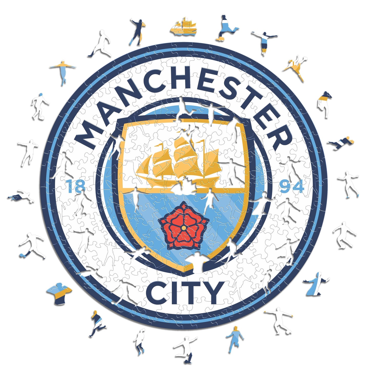 2 PACK Manchester City FC® Crest + Etihad Stadium