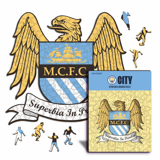 Manchester City FC® Retro Crest - Wooden Puzzle