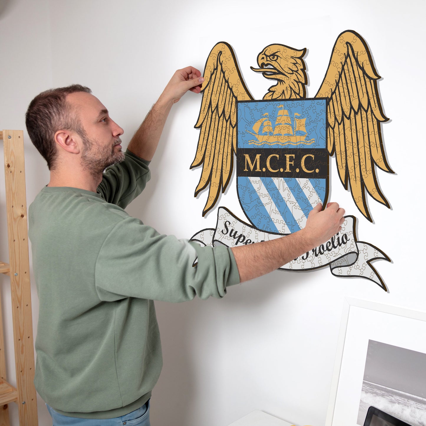 Manchester City FC® Retro Crest - Wooden Puzzle