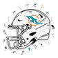 Miami Dolphins™ Helmet- Wooden Puzzle
