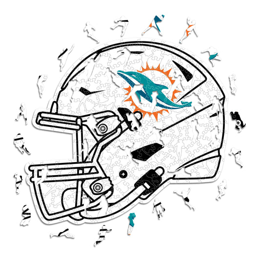 Miami Dolphins™ Helmet- Wooden Puzzle