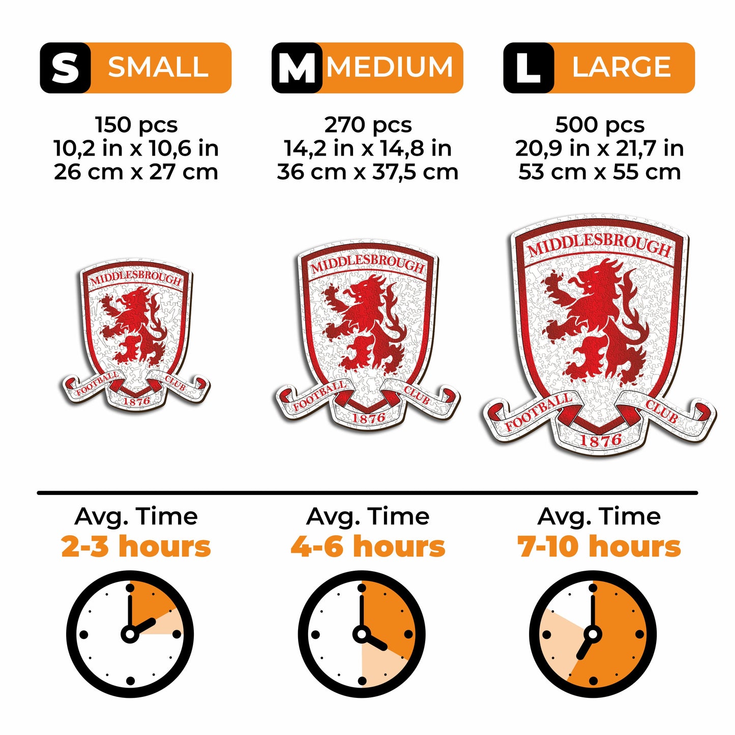 Middlesbrough FC® Logo - Wooden Puzzle
