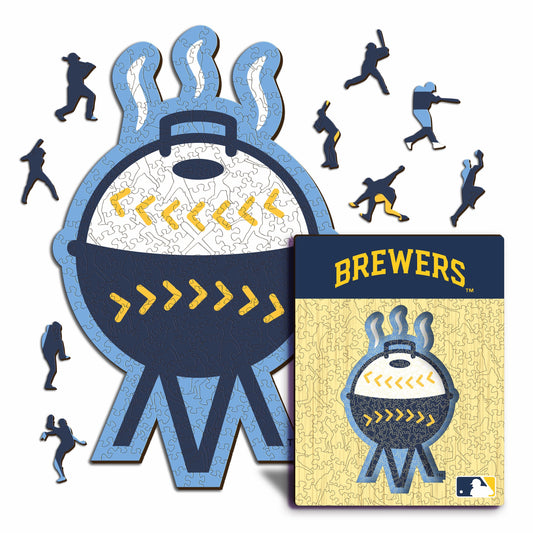 Milwaukee Brewers™ Crest - Wooden Puzzle