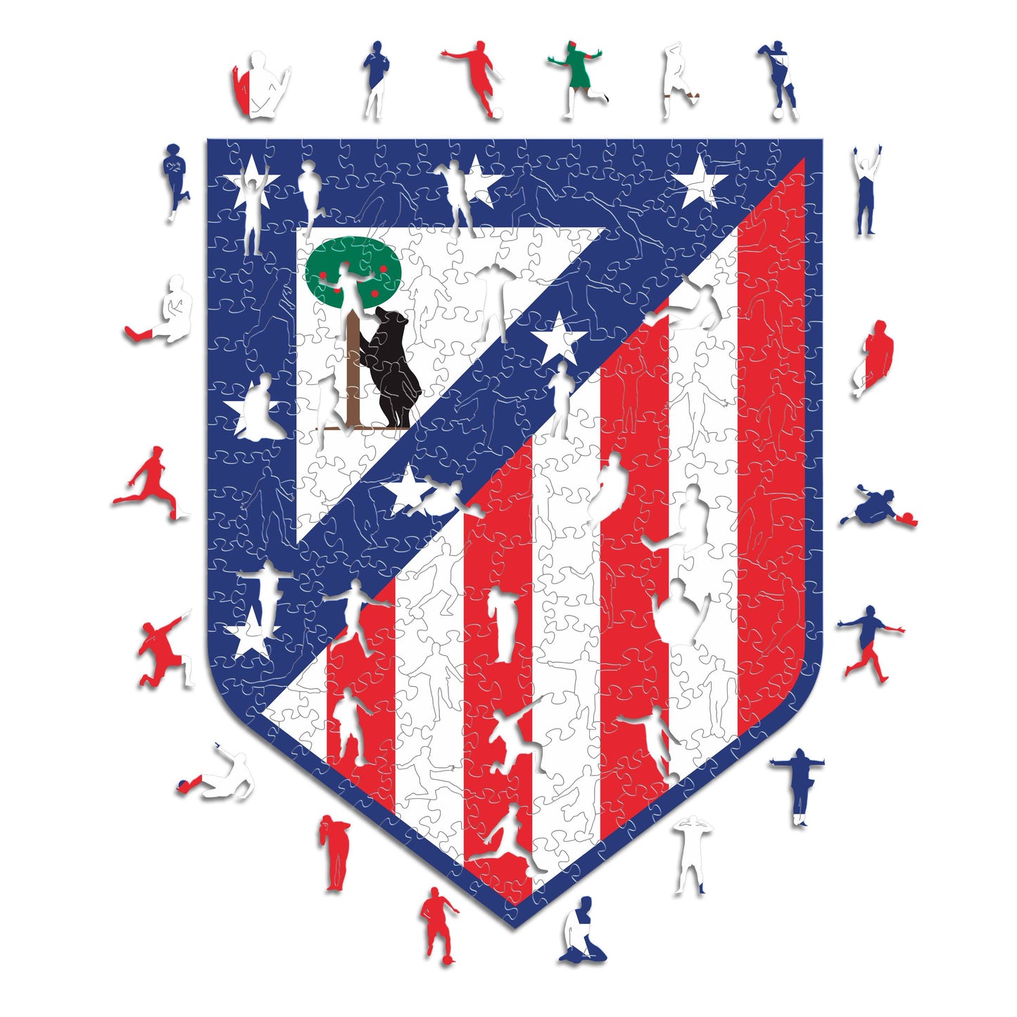 Atlético de Madrid® Crest - Wooden Puzzle