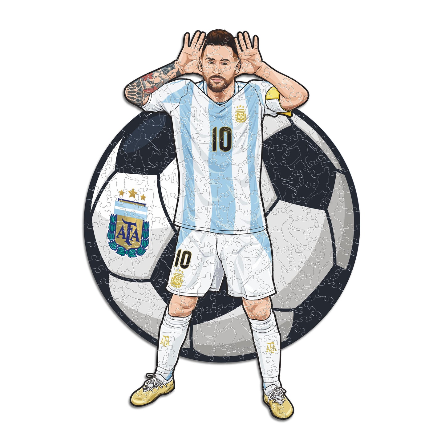 Lionel Messi - Wooden Puzzle