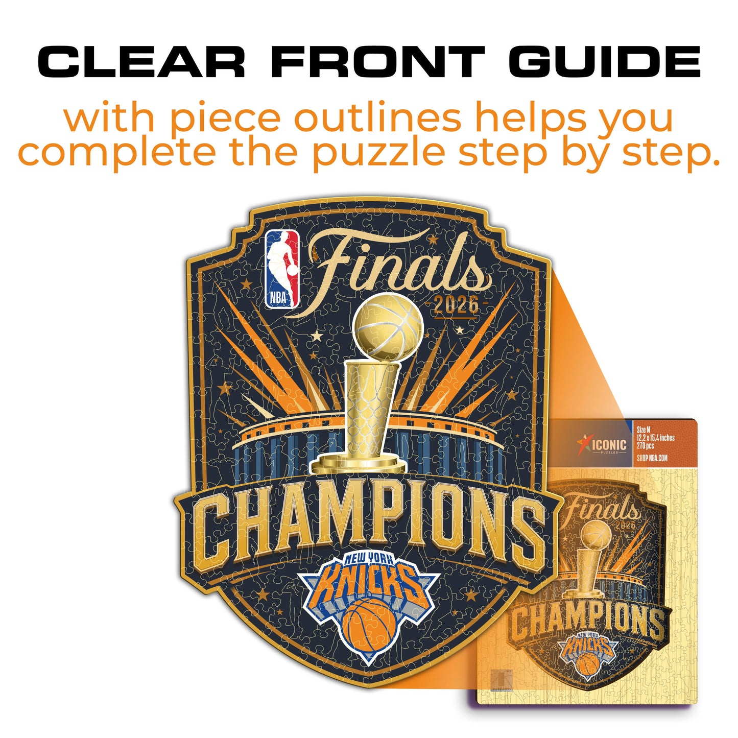 New York Knicks™ 2026 NBA Champions Wooden Puzzle