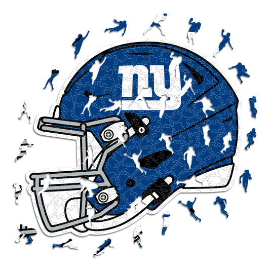 New York Giants™ Helmet - Wooden Puzzle