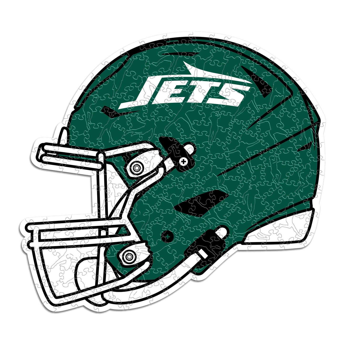 New York Jets™ Helmet - Wooden Puzzle
