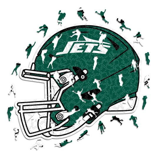 New York Jets™ Helmet - Wooden Puzzle