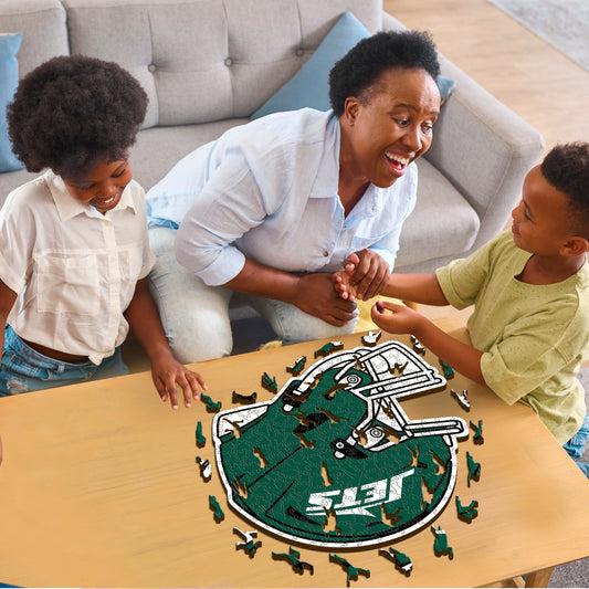 New York Jets™ Helmet - Wooden Puzzle