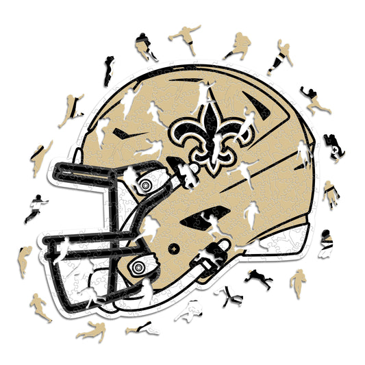 New Orleans Saints™ Helmet - Wooden Puzzle