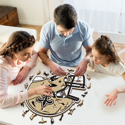 New Orleans Saints™ Helmet - Wooden Puzzle